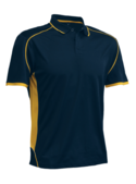 Matchpace Quick Dry Polo Shirt - Unisex/Adult - Navy/Gold