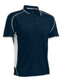 Matchpace Quick Dry Polo Shirt - Unisex/Adult - Navy/White