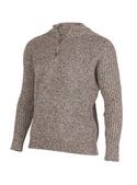 Mount Zip Sweater - Possum/Merino Blend - Flax