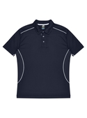 Kuranda Polo Shirt - Men - Polyester, New mesh knit - Navy/White