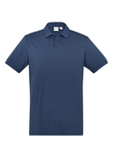 City Cotton Blend Polo Shirt - Men - Mineral Blue
