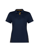 Balance Polo Shirt - Women - Navy/Gold 