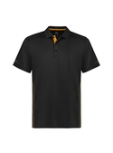 Balance Polo Shirt - Men - Black/Gold