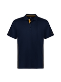 Balance Polo Shirt - Men - Navy/Gold