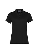 Action Recycled Polyester Polo Shirt - Women - Black