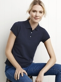 Neon Slim Fit Poly/Cotton Polo Shirt - Women