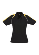 Triton BIZCOOL Polo Shirt - Women - Black/Gold/White