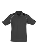 Triton BIZCOOL Polo Shirt - Men - Ash/Black/White