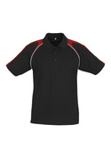 Triton BIZCOOL Polo Shirt - Men - Black/Red/White