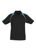 Triton BIZCOOL Polo Shirt - Men - Black/Teal/White