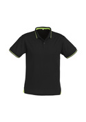 Jet Cotton Backed BIZCOOL Polo Shirt - Men - Black/Bright Green