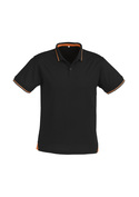 Jet Cotton Backed BIZCOOL Polo Shirt - Men - Black/Orange
