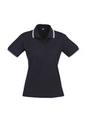Cambridge Cotton-Backed BIZCOOL Polo - Women - Navy/White/White