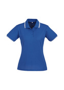 Cambridge Cotton-Backed BIZCOOL Polo - Women - Royal/White/White