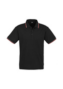 Cambridge Cotton-Backed BIZCOOL Polo Shirt - Men - Black/Red/White