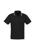 Cambridge Cotton-Backed BIZCOOL Polo Shirt - Men - Black/White/White