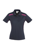 United BIZCOOL Polo Shirt - Women - Navy/Magenta