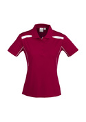 United BIZCOOL Polo Shirt - Women - Red/White