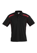 United BIZCOOL Polo Shirt - Men - Black/Red
