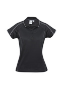 Blade Cotton/Poly Polo Shirt - Women - Black/Silver Grey