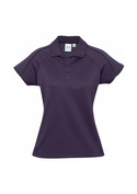 Blade Cotton/Poly Polo Shirt - Women - Grape/Black