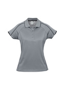Blade Cotton/Poly Polo Shirt - Women - Silver/Black