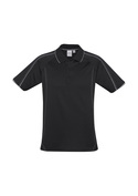 Blade Cotton/Poly Polo Shirt - Men - Black/Silver Grey