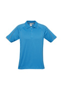 Blade Cotton/Poly Polo Shirt - Men - Cyan/Silver Grey