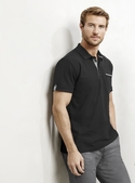 Edge Poly/Cotton Contrast Polo Shirt - Men