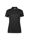 Focus Poly/Cotton Polo Shirt - Women - Black/Red