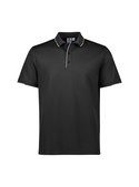 Focus Poly/Cotton Polo Shirt - Men - Black/White
