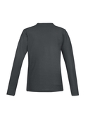 Crew Long Sleeve Poly/Cotton Polo Shirt - Women - Charcoal