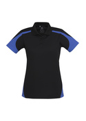Talon BIZCOOL Mesh Polo Shirt - Women - Black/Royal
