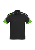 Talon BIZCOOL Mesh Polo Shirt - Men - Black/Green