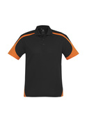 Talon BIZCOOL Mesh Polo Shirt - Men - Black/Orange