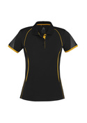 Razor BIZCOOL Sports Polo Shirt - Women - Black/Gold