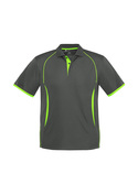 Razor BIZCOOL Sports Polo Shirt - Men - Grey/Fluoro Lime