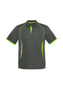 Razor BIZCOOL Sports Polo Shirt - Youth - Grey/Fluoro Lime