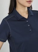 Dart Short Sleeve Polo Shirt - Women