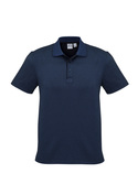 Shadow Cotton Blend Polo Shirt - Men - Carbon Blue