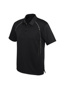 Cyber BIZ COOL Polo Shirt - Men - Black/Silver