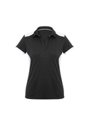 Rival BIZCOOL Micro Interlock Polo Shirt - Women - Black/White