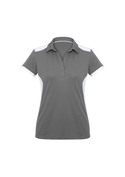 Rival BIZCOOL Micro Interlock Polo Shirt - Women - Silver/White