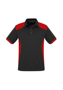 Rival BIZCOOL Micro Interlock Polo Shirt - Men - Black/Red