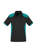 Rival BIZCOOL Micro Interlock Polo Shirt - Men - Black/Teal