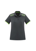 Galaxy BIZ COOL Polo Shirt - Women - Grey/Fluoro Lime