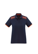 Galaxy BIZ COOL Polo Shirt - Women - Navy/Fluoro Orange
