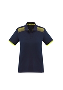 Galaxy BIZ COOL Polo Shirt - Women - Navy/Fluoro Yellow