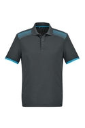 Galaxy BIZCOOL Polo Shirt - Men - Grey/Cyan