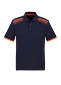 Galaxy BIZCOOL Polo Shirt - Men - Navy/Fluoro Orange